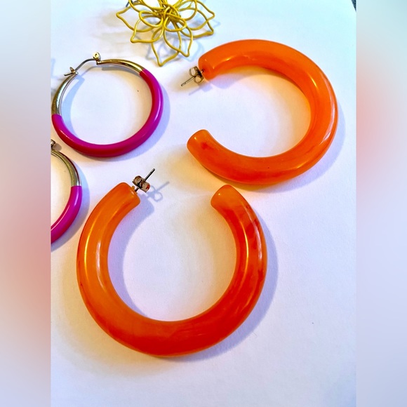 Set of 3 Colourful Earrings - Picture 2 of 3